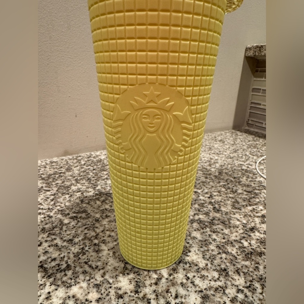 Starbucks Textured Yellow Tumbler